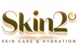 The Skin2 degree logo in the standard gold colourway